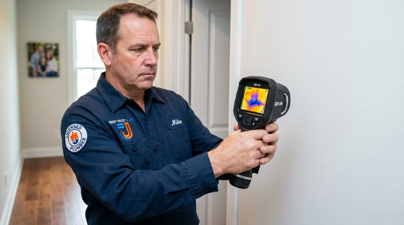 Thermal imaging leak detection by Johns Plumbing LLC in Fort Pierre
